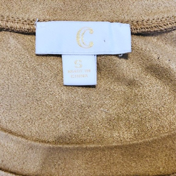 Faux Suede Ladies Cut Out Top - S - Picture 7 of 7